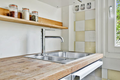 View of kitchen room at home