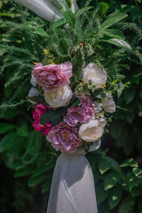 Close-up of rose bouquet