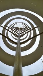 Low angle view of spiral staircase