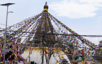 Low angle view of building against sky