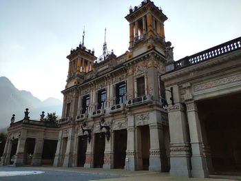 Low angle view of historical building against sky