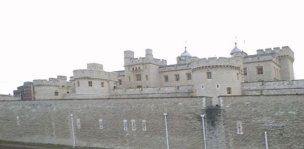 Low angle view of historical building against clear sky