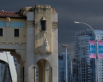 Low angle view of building against sky