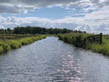 Scenic view of river against sky