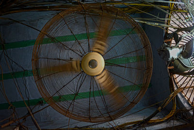 Close-up of electric fan