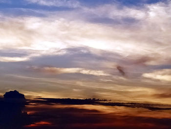 Low angle view of dramatic sky