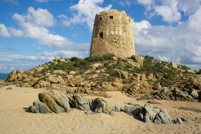 Old tower against sky