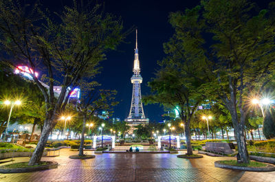 Street light at night