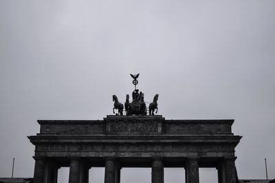 Low angle view of statue