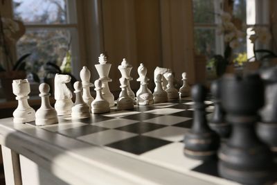 Chess board at home