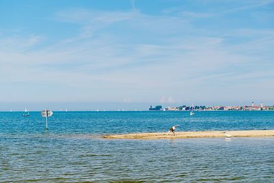 Scenic view of sea against sky