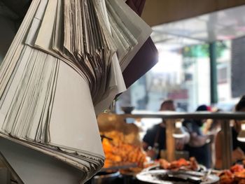 Close-up of food for sale in market