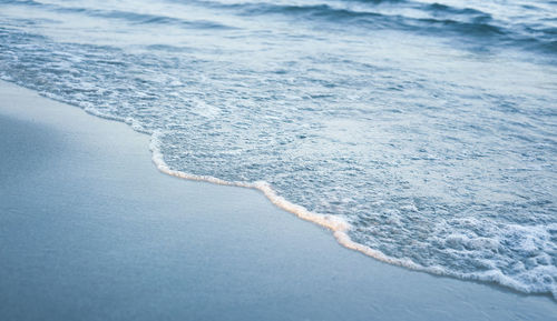 High angle view of beach