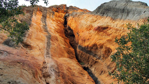 View of rock formations