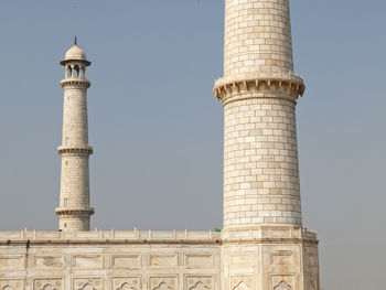 Low angle view of tower against sky