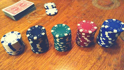 High angle view of objects