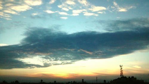 Low angle view of cloudy sky