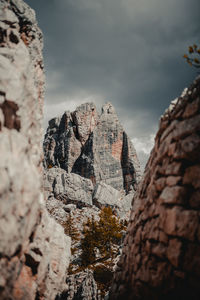 Rock formations against sky