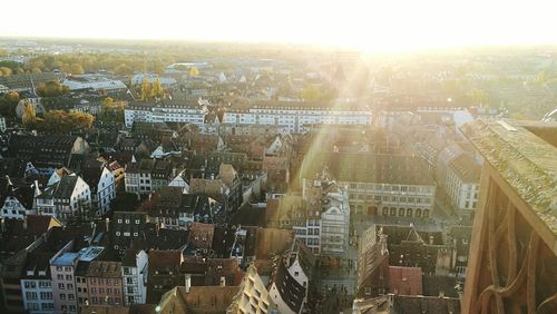 Aerial view of city