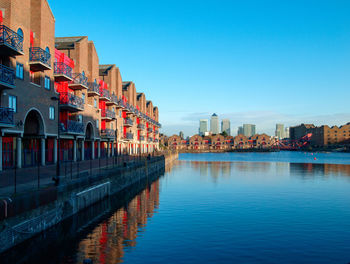 View of buildings at waterfront