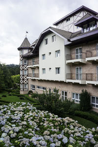 Low angle view of building against sky