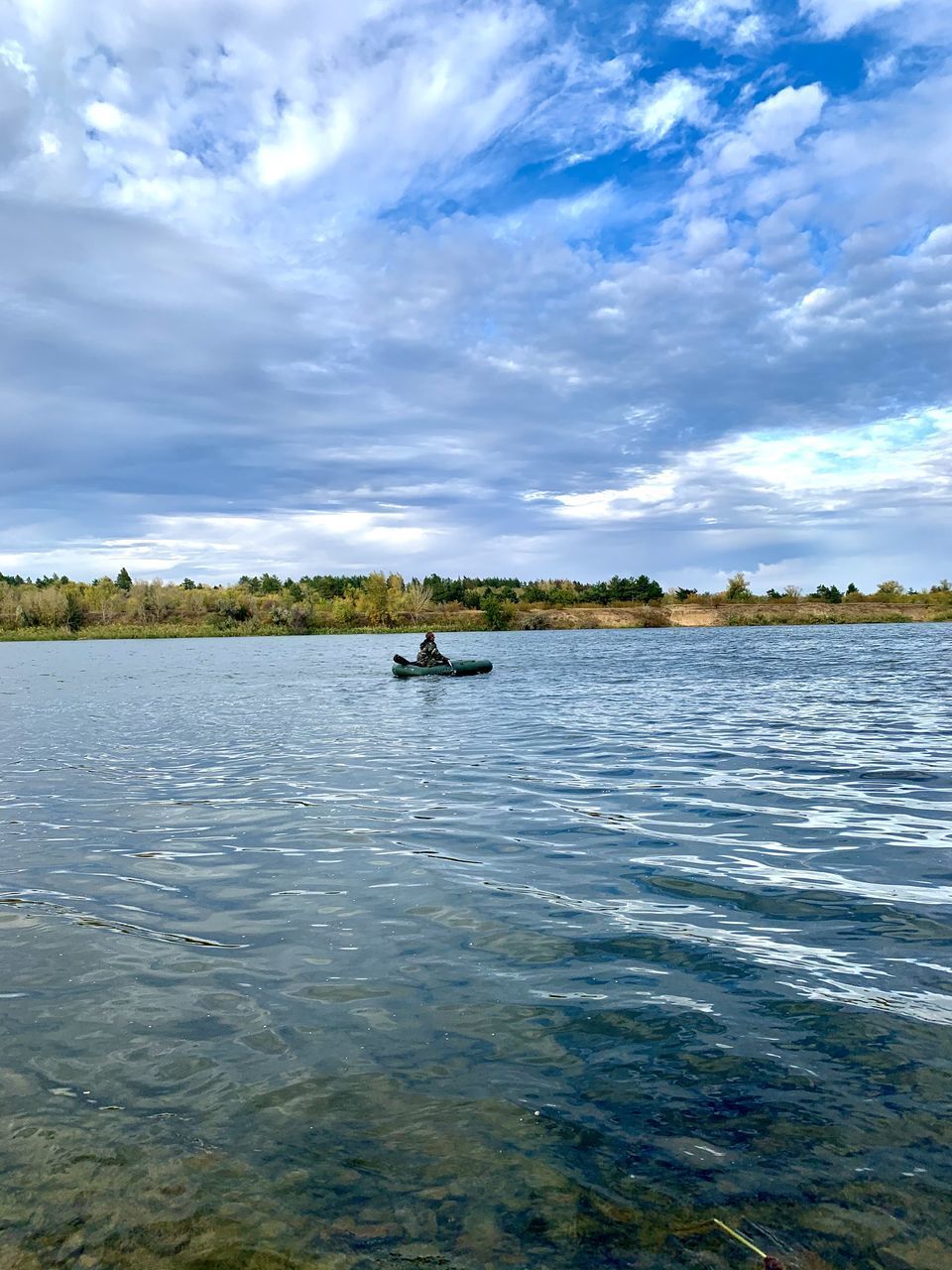 SCENIC VIEW OF LAKE BY SKY