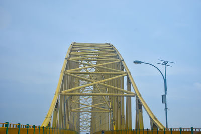 Low angle view of bridge against sky