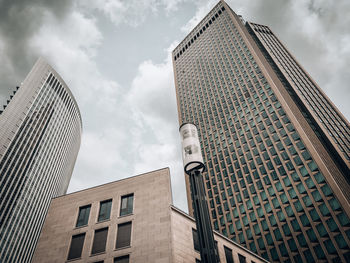 Low angle view of buildings against sky