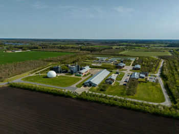 Aerial photo of billund vand and energy company, denmark