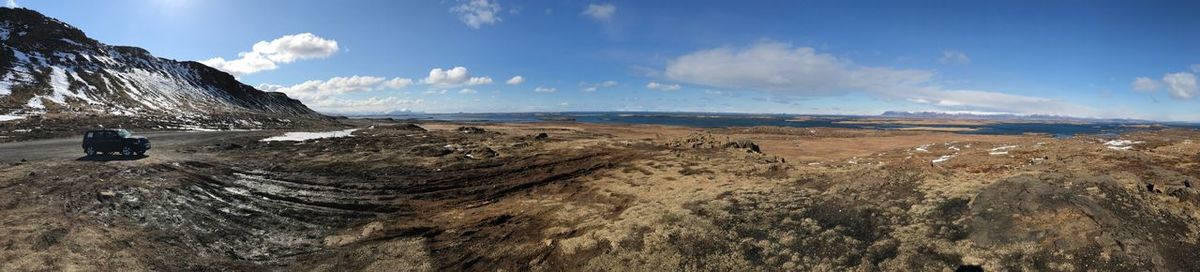 Panoramic view of landscape against sky