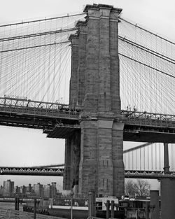 Low angle view of bridge against sky