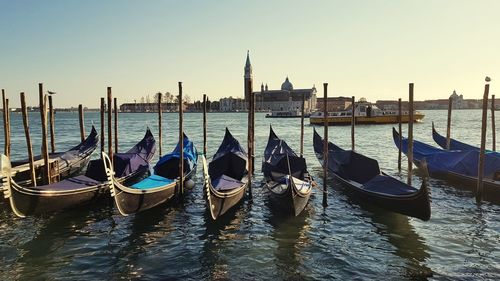 Gondolas in venice