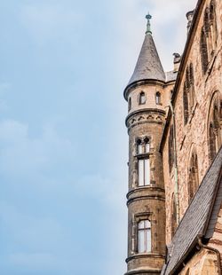 Low angle view of historic building against sky
