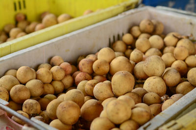 Close-up of fruits for sale at market stall