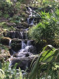 River flowing through rocks