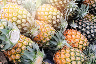 Close-up of fruits for sale at market stall