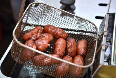 Close-up high angle view of food