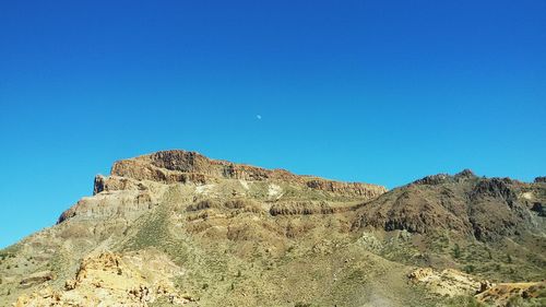 Low angle view of clear blue sky