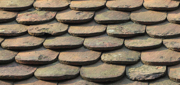 Full frame shot stacked stones