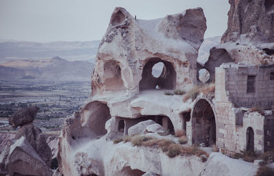 View of old ruins against sky