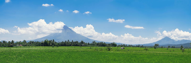 Panoramic view of landscape against sky