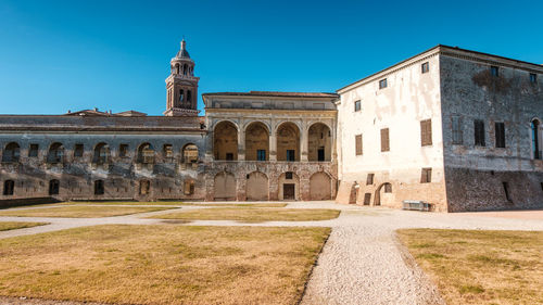 Panoramic view of saint george castle in mantova italy