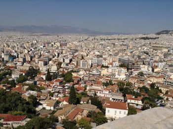 High angle view of cityscape