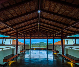 View of an empty swimming pool