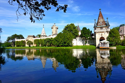 Reflection of laxenburg castle