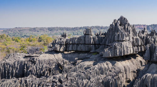 Panoramic view of rock formation