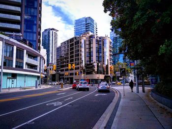 View of city street