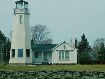 Lighthouse against clear sky