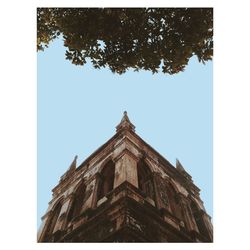 Low angle view of historic building against sky