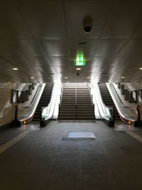 Train at subway station